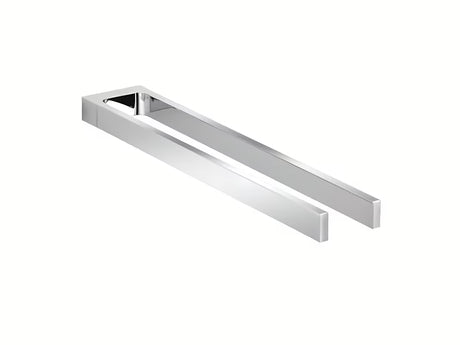 Chromový nástěnný dvouramenný držák ručníků Keuco Edition 11 v moderním designu