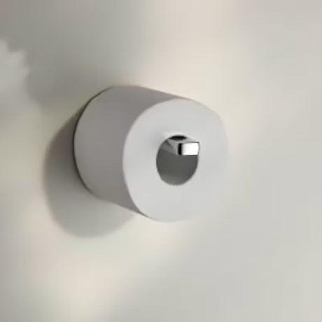 Chromový nástěnný držák toaletního papíru Keuco Moll s jednoduchým elegantním designem.