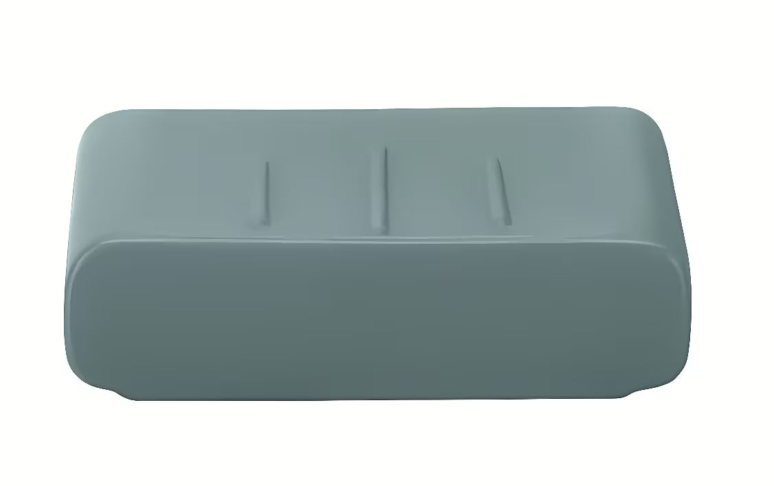 Volně stojící keramická mýdlenka Kleine Wolke Cubic v antracitové barvě