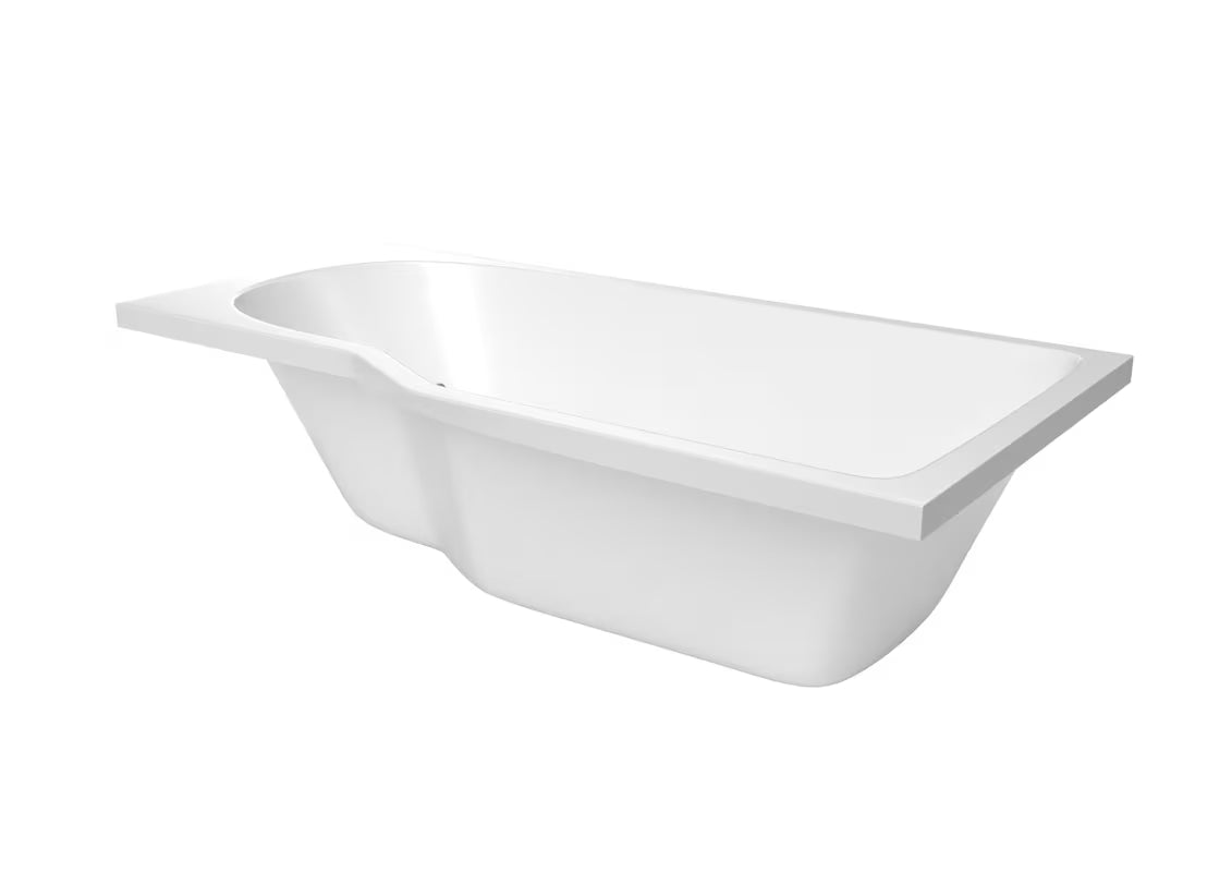Laguna Beáta Plus asymetrická rohová vana pravá 160x80 cm z litého akrylátu PMMA s lesklým povrchem
