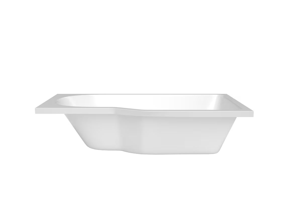 Laguna Beáta Plus asymetrická rohová vana pravá 160x80 cm z litého akrylátu PMMA s lesklým povrchem