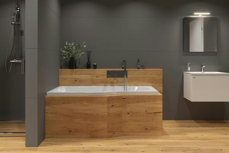 Laguna Beáta Plus asymetrická rohová vana pravá 160x80 cm z litého akrylátu PMMA s lesklým povrchem