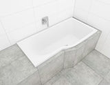 Laguna Beáta Plus asymetrická rohová vana pravá 160x80 cm z litého akrylátu PMMA s lesklým povrchem