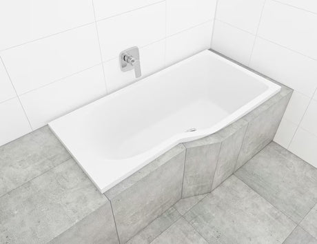 Laguna Beáta Plus asymetrická rohová vana pravá 160x80 cm z litého akrylátu PMMA s lesklým povrchem