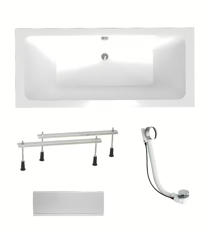 Stačiakampė akrilinė vonia Laguna Nora Plus 170 x 75 cm, universali kairinė ir dešininė versija