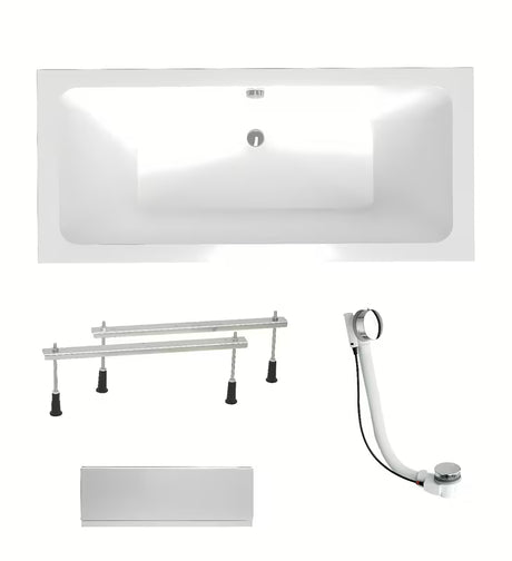 Obdélníková akrylátová vana Laguna Nora Plus 170 x 75 cm s univerzální levou i pravou orientací