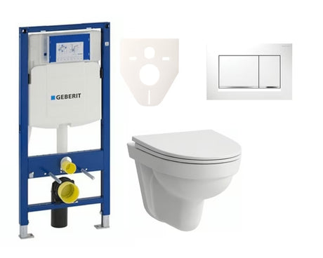 Závěsný WC set Laufen Pro Nordic s instalačním systémem Geberit Duofix pro moderní koupelnu