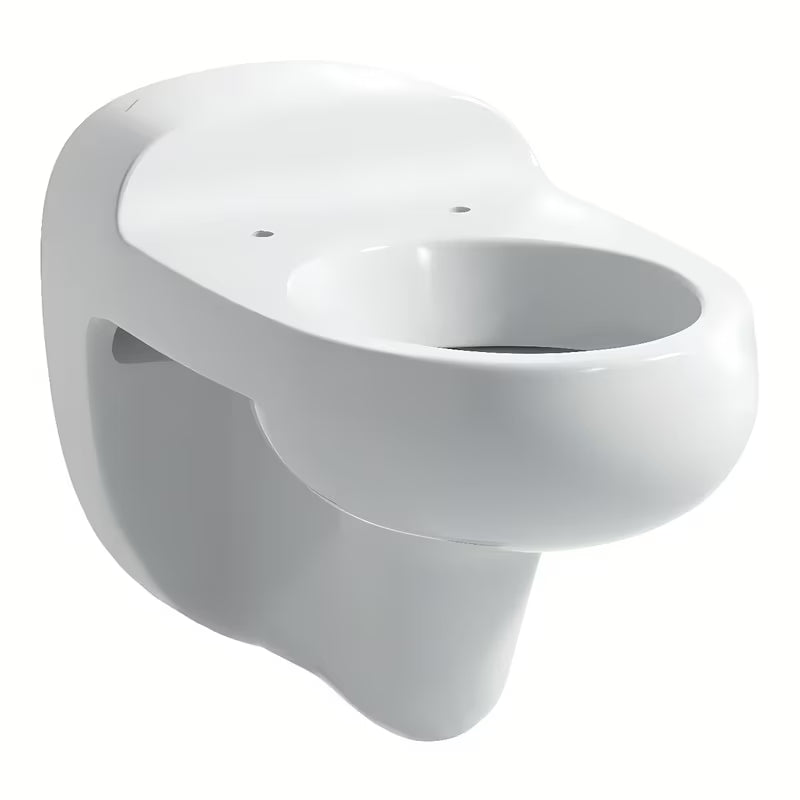 Bílé dětské závěsné WC Laufen Florakids z kvalitní sanitární keramiky s hlubokým splachováním.