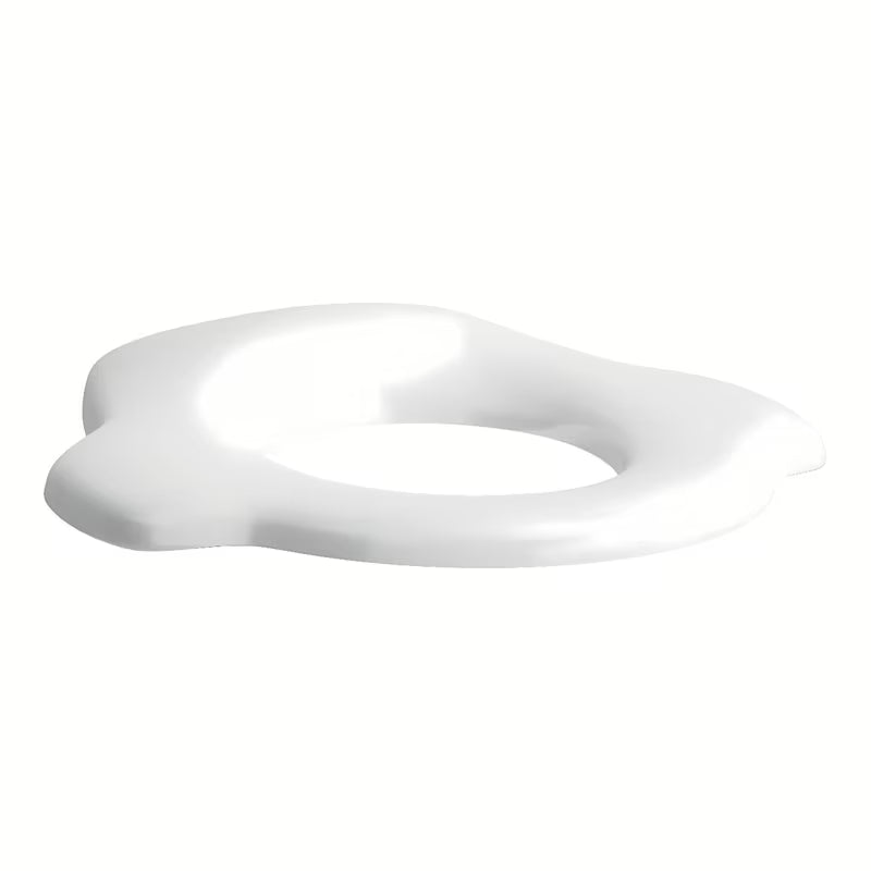 Bílé dětské WC sedátko Laufen Florakids z duroplastu se SoftClose a EasyLock