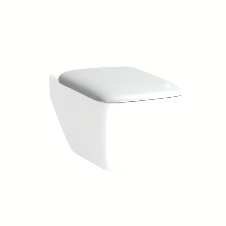Bílé plastové WC sedátko Laufen Palace s moderním designem