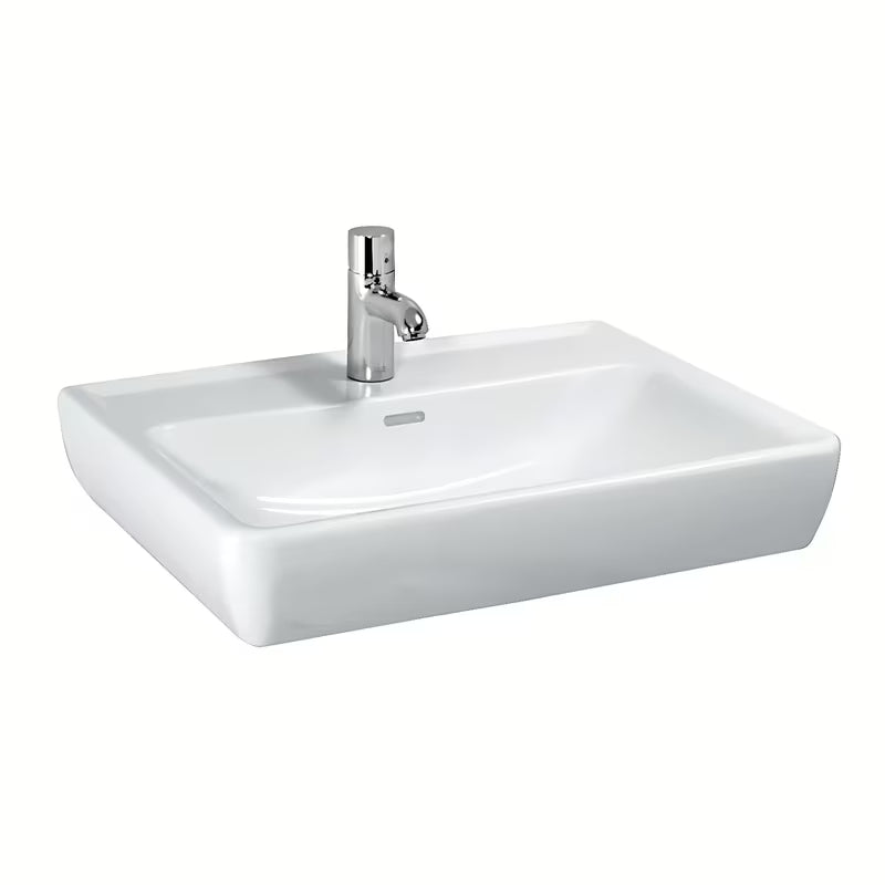 Laufen Pro keramické závěsné umyvadlo 60x48 cm se středovým otvorem pro baterii a přepadem