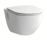 Bílé závěsné WC Laufen Pro bez splachovacího okruhu se zadním odpadem