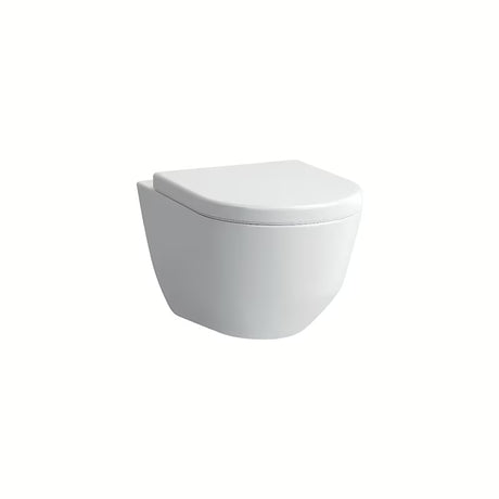 Bílé závěsné WC Laufen Pro s bezokrajovým provedením Rimless a skrytým uchycením EasyFit 2.0