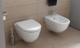 Bílý závěsný bidet Laufen Pro s moderním designem do koupelny