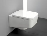 Bílé WC sedátko Laufen Pro z duroplastu s poklopem a technologií SoftClose pro pomalé sklápění.