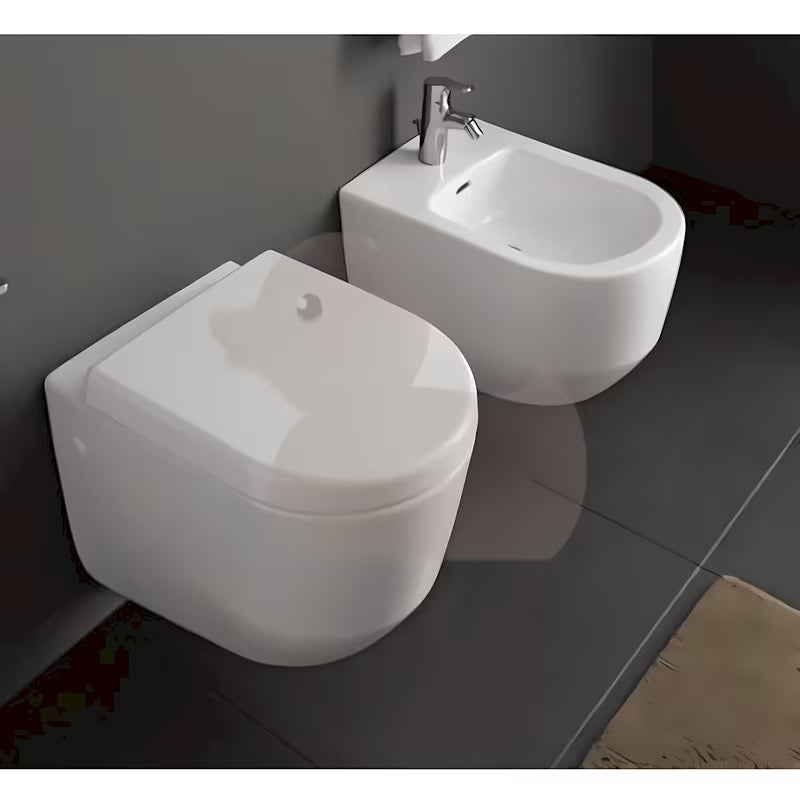 Bílé WC sedátko Laufen Pro z duroplastu s technologií SoftClose a nerezovými panty