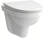 Bílé závěsné WC Laufen Pro Nordic bez splachovacího okruhu s úsporným splachováním 2/4 l