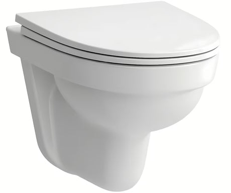 Bílé závěsné WC Laufen Pro Nordic bez splachovacího okruhu s úsporným splachováním 2/4 l