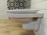 Bílé závěsné WC Laufen Pro Nordic bez splachovacího okruhu s úsporným splachováním 2/4 l