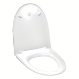 Bílé WC sedátko Laufen Pro Nordic z odolného duroplastu.
