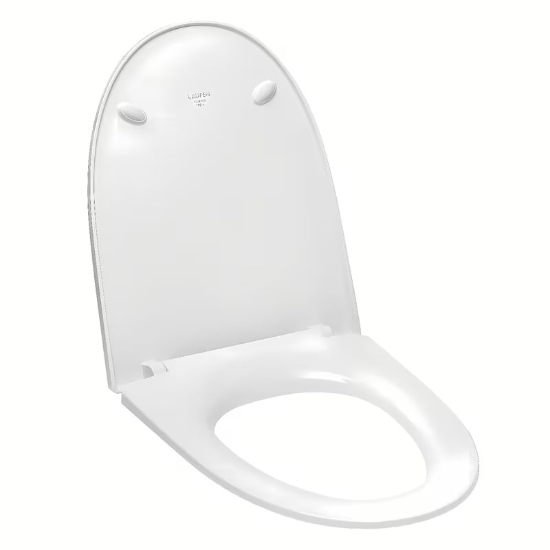 Bílé WC sedátko Laufen Pro Nordic z duroplastu se SoftClose pro tiché a plynulé dovírání.