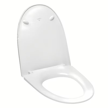 Bílé WC sedátko Laufen Pro Nordic z duroplastu se SoftClose pro tiché a plynulé dovírání.