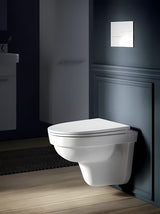 Bílé WC sedátko Laufen Pro Nordic z duroplastu se SoftClose pro tiché a plynulé dovírání.