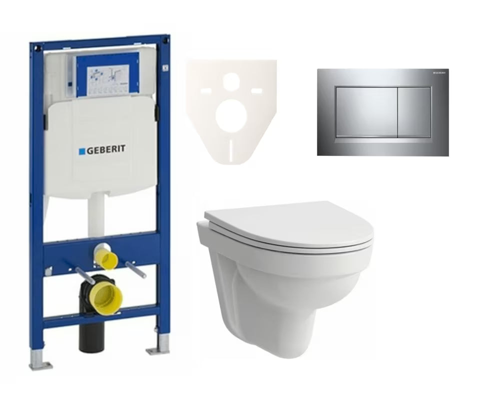 Závěsný WC set Geberit s WC Laufen Pro Nordic pro předstěnovou montáž do lehkých stěn