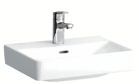 Bílé keramické umývátko Laufen Pro S 45 x 34 cm s otvorem pro baterii uprostřed