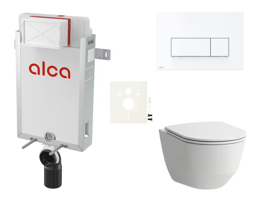 Závěsný WC set Laufen Pro k zazdění s nádržkou Alca pro moderní koupelnu