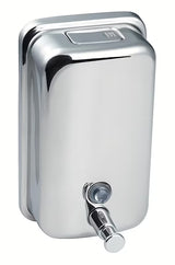 Elegantní nástěnný dávkovač mýdla Chrome z leštěné nerezové oceli s objemem 850 ml.