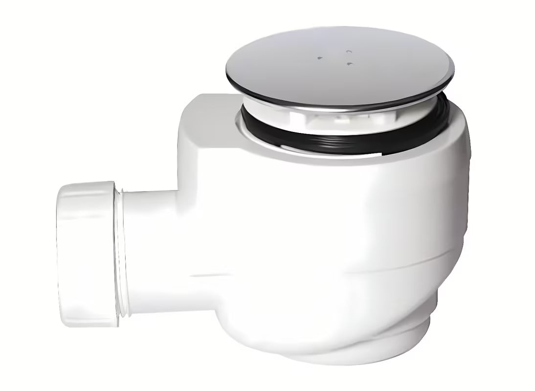 Praktický sifon k vaničce SIKO Chrome pro odtok 50 mm s horním čištěním