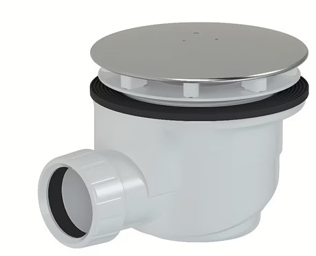 Sifon Multi ke sprchové vaničce 90 mm s chromovanou krytkou a horním čištěním
