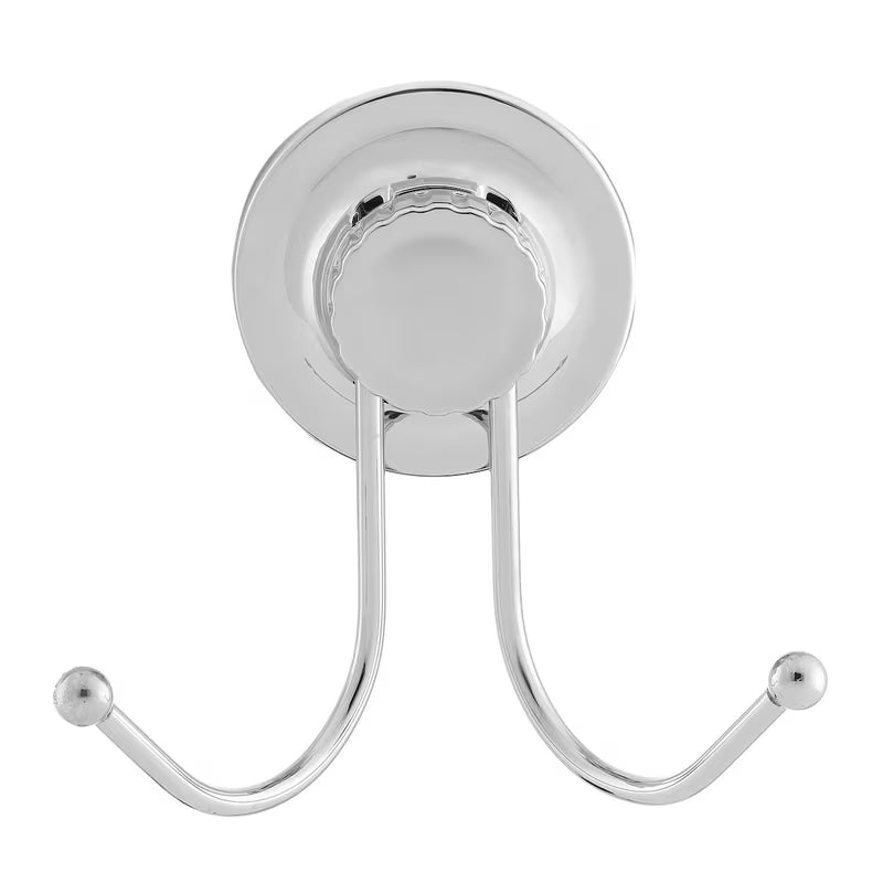 Chromový nástěnný dvojháček Multi Ecoloc s přísavkou pro instalaci bez vrtání
