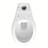 Bílé WC kombi Multi Eur v klasickém stylu se zadním odpadem a armaturou DualFlush