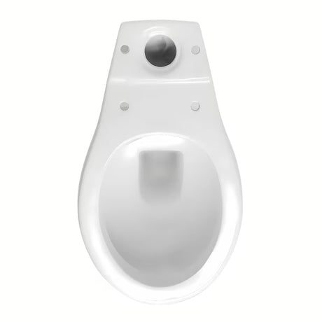 Bílé WC kombi Multi Eur v klasickém stylu se zadním odpadem a armaturou DualFlush