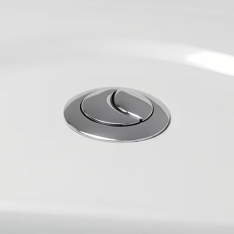 Bílé WC kombi Multi Eur v klasickém stylu se zadním odpadem a armaturou DualFlush