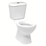 Bílé WC kombi Multi Eur se spodním odpadem do podlahy a nádržkou včetně ventilů