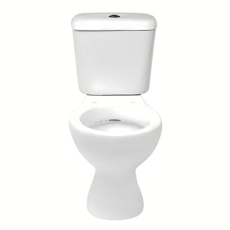 Bílé WC kombi Multi Eur se spodním odpadem do podlahy a nádržkou včetně ventilů