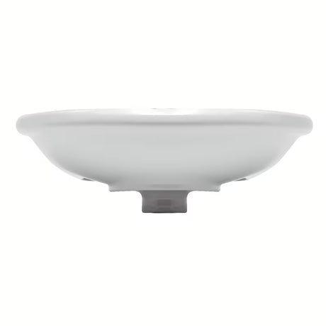 Bílé závěsné keramické umyvadlo Multi 50 x 39,5 cm s otvorem pro baterii uprostřed