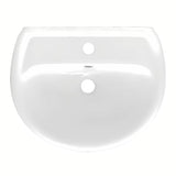 Bílé závěsné keramické umyvadlo Multi 50 x 39,5 cm s otvorem pro baterii uprostřed