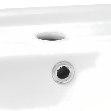 Bílé závěsné keramické umyvadlo Multi 50 x 39,5 cm s otvorem pro baterii uprostřed