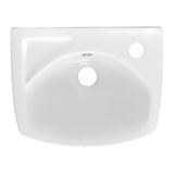 Bílé keramické umývátko Multi 35x28 cm s otvorem pro baterii vpravo
