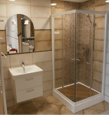 Multi Multi Abs čtvercová sprchová vanička 90x90 cm z akrylátu v bílé barvě