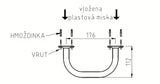 Bílá nástěnná mýdlenka Multi s elegantním oblým designem
