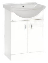 Bílá skříňka s umyvadlem Multi Pro 61x50x85 cm s lakovanými boky a předními plochami
