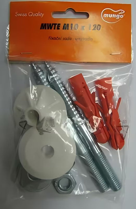 Sada k uchycení umyvadla jako montážní balíček pro instalaci umyvadla nebo skříňky s umyvadlem.