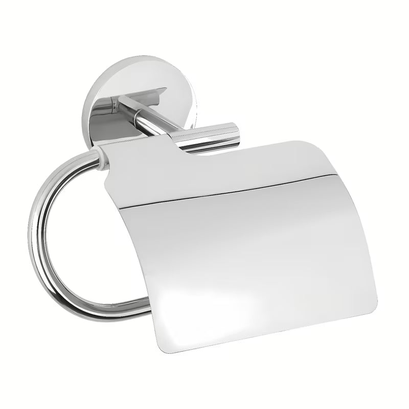 Chromový držák toaletního papíru s krytem Multi Simple v jednoduchém nadčasovém designu.
