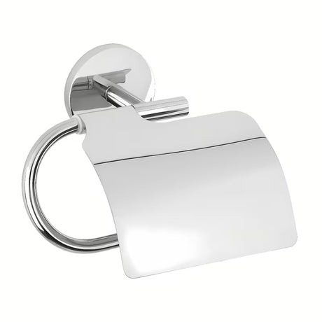 Chromový držák toaletního papíru s krytem Multi Simple v jednoduchém nadčasovém designu.