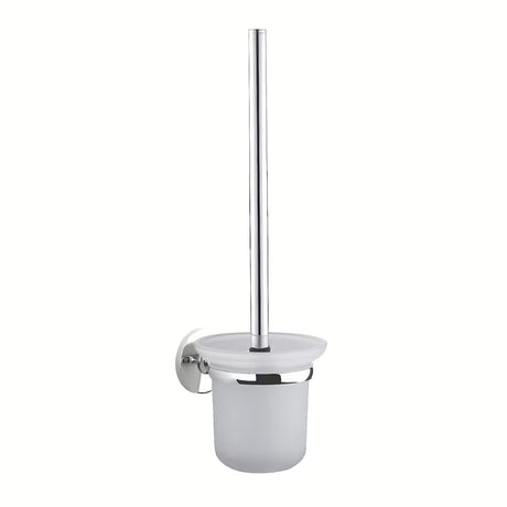 Elegantní WC štětka Multi Simple v chromovém provedení s nádobkou z matného skla
